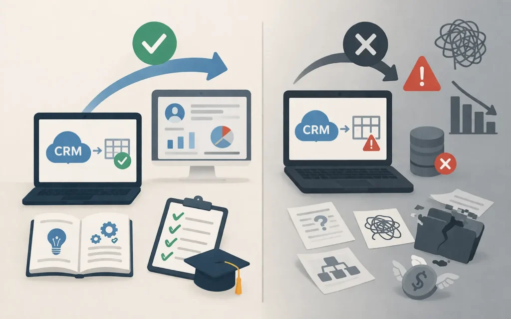 CRM training after migration