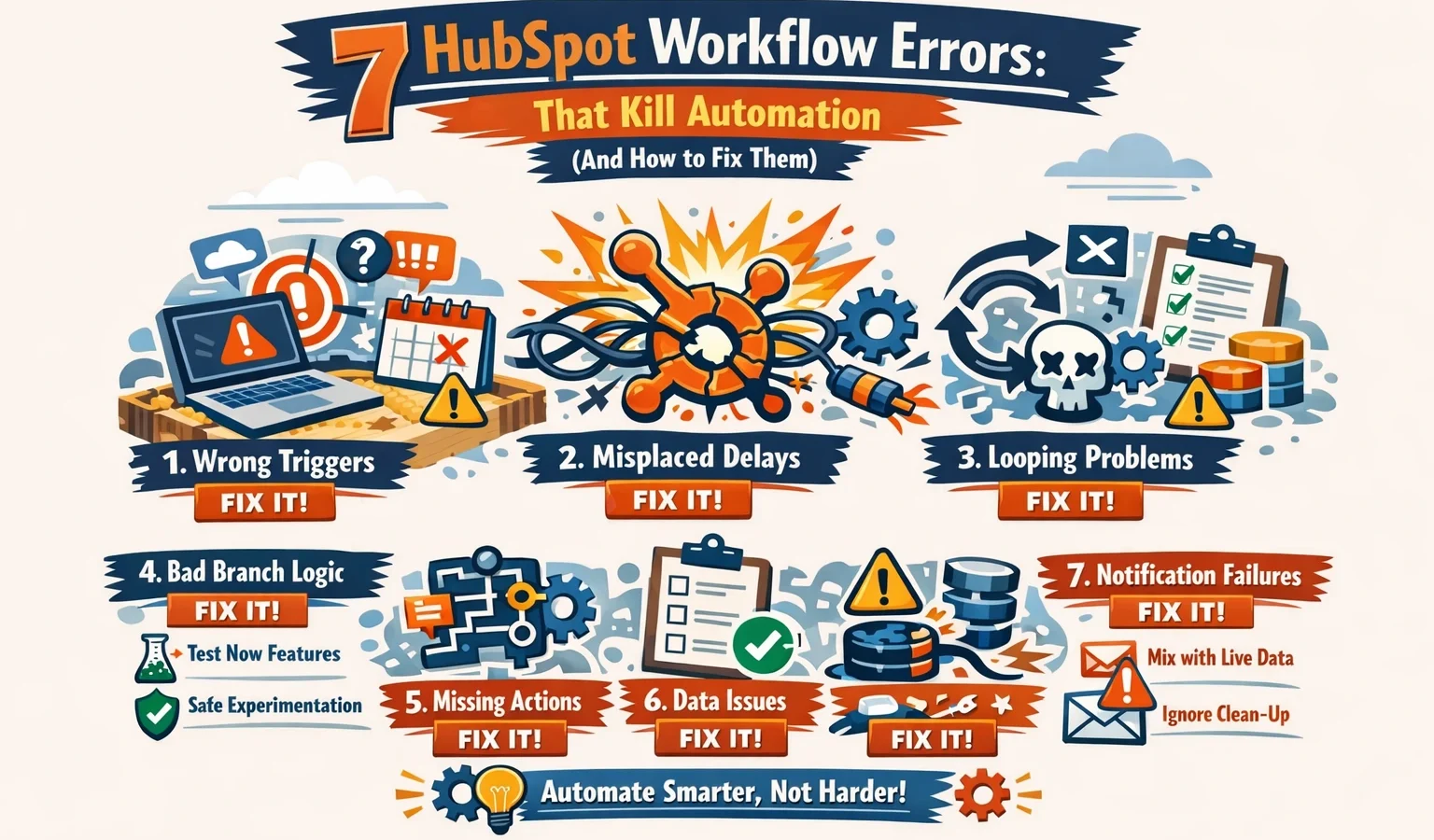 HubSpot workflow errors