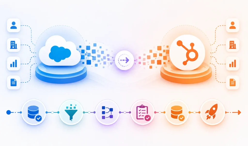 Data migration flow and process steps