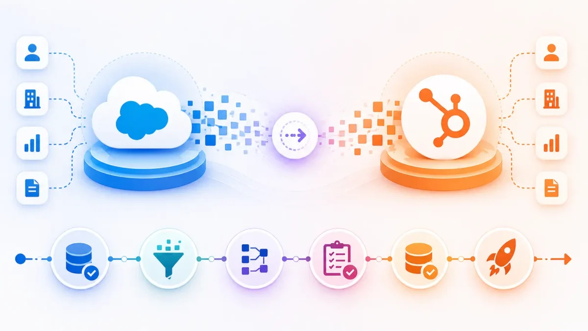 Data migration flow and process steps