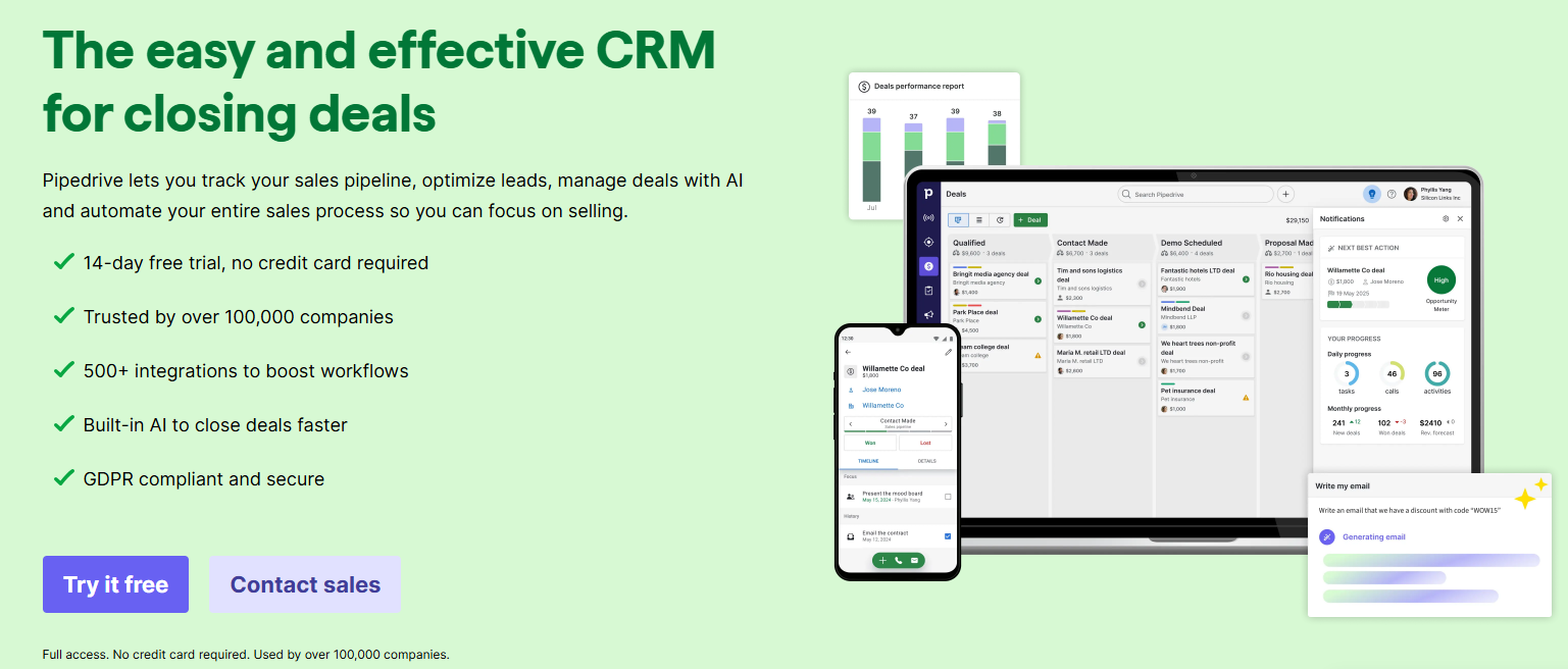 Pipedrive CRM