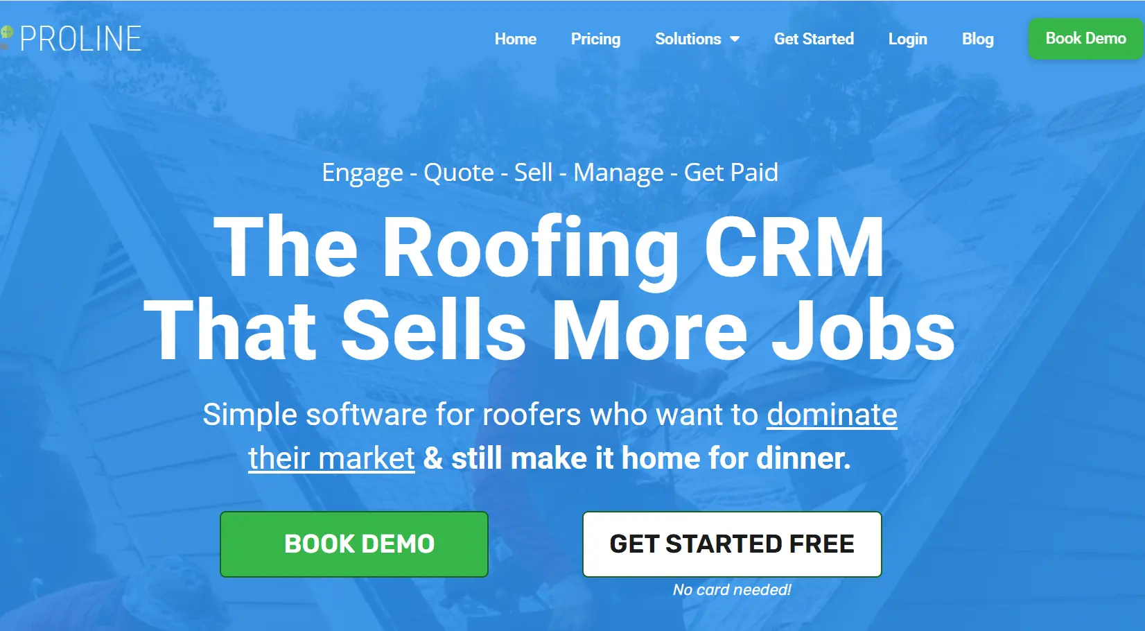 ProLine Best CRM for Roofing