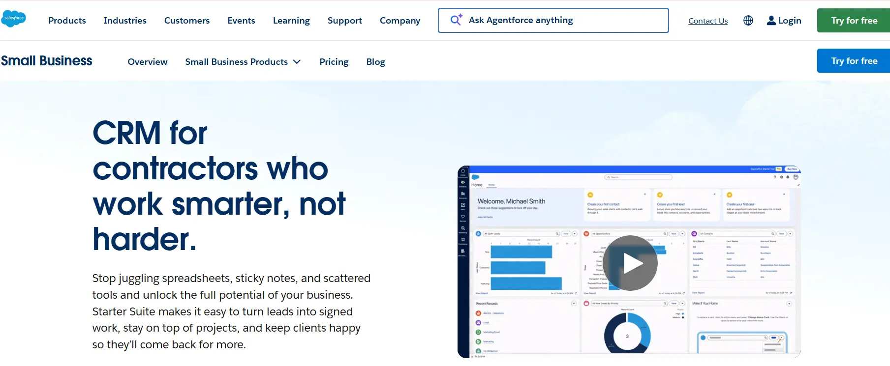 Salesforce best crm for roofing