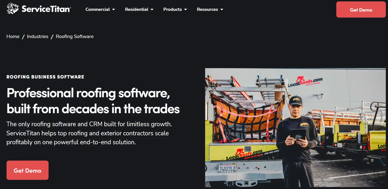 ServiceTitan Best CRM for Roofing