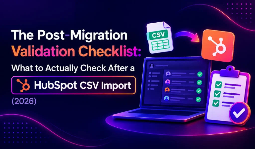 Post Migration Validation Checklist