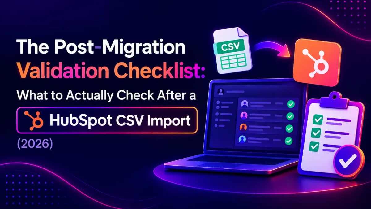 Post Migration Validation Checklist